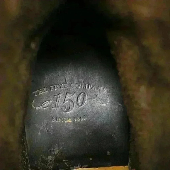 Frye Jet Engineer 150 TH Anniversary Women's Brown Leather Short Boots Size US 7 - Picture 8 of 12